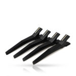 Rovra Silicone Hair Clips – 4-delige Set (Black)