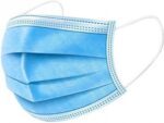 100x beschermende mondkapjes - blauw - niet medisch - beschermmaskers / stofmaskers