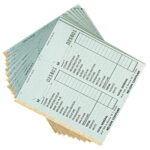 Sibel Rekeningenboek met nummers wit 10 stuks