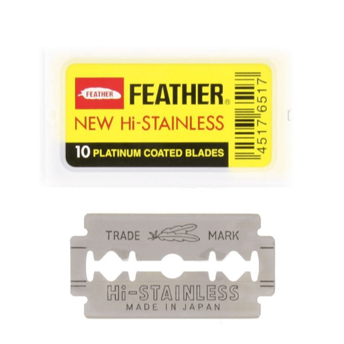4902470590660 Feather Scheermesjes Double Edge 10st - Afbeelding 1