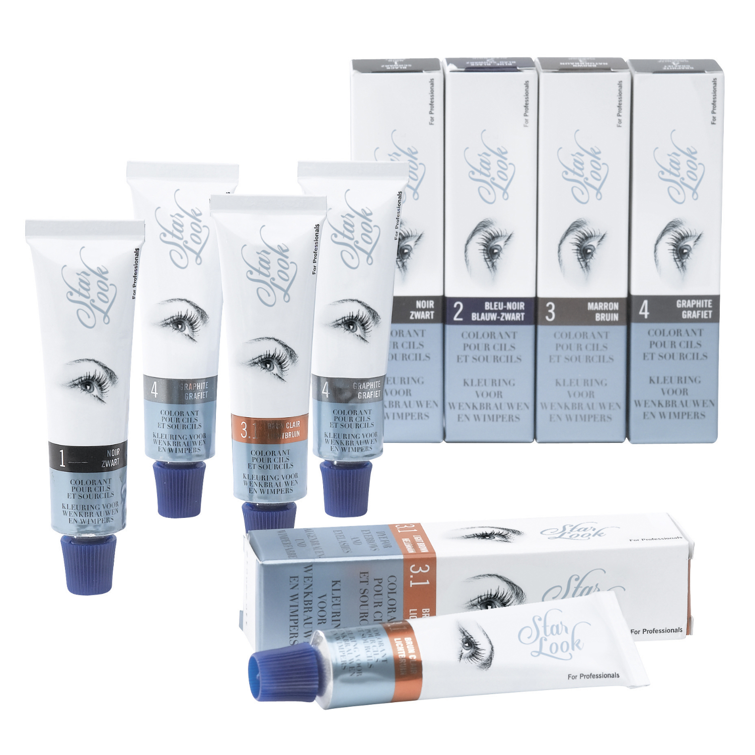 5412058156328 Sibel Star Look Wimper Perm N°2 Blauw-Zwart - Afbeelding 1