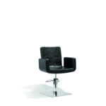 Sibel Cutting Chair Attractio w/ Square Base Croco Black