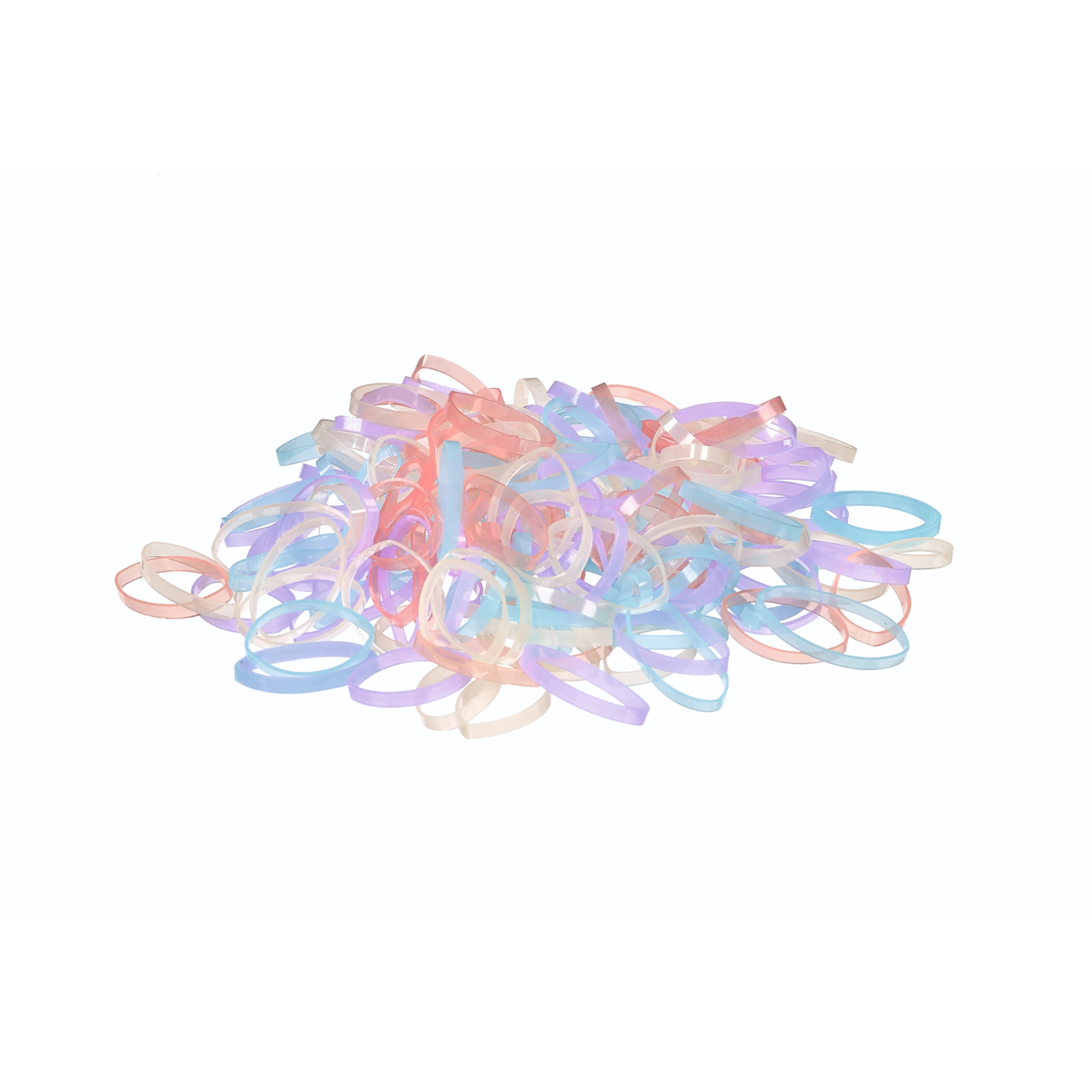 5412058209130 Sibel Elastische Haarbandjes Pastel 20mm 500 stuks - Afbeelding 1