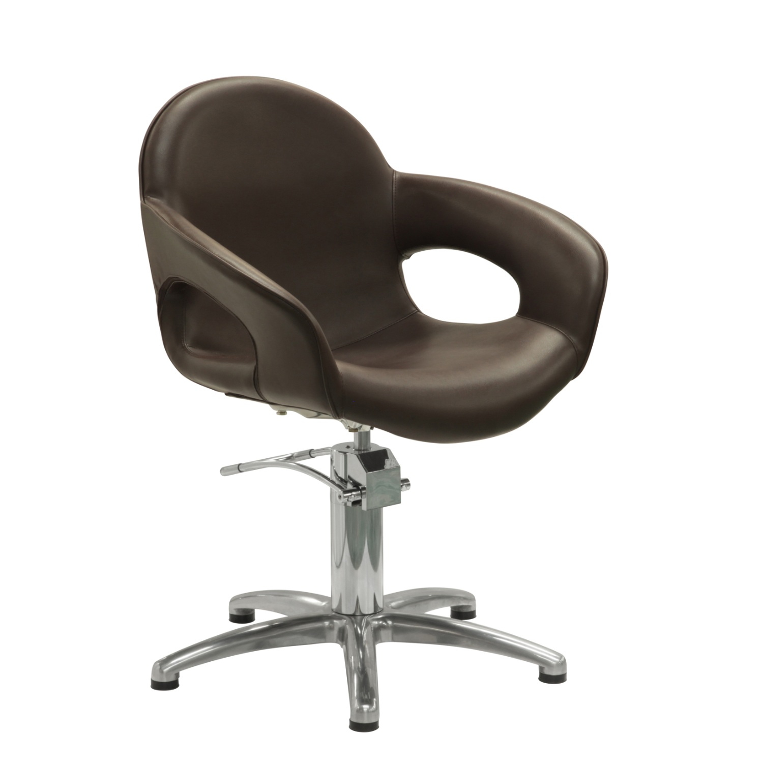 5412058210662 Sibel Cutting Chair Capricious w/ 5-Star Base Brown - Afbeelding 1