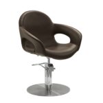 Sibel Cutting Chair Capricious w/ Round Base Brown