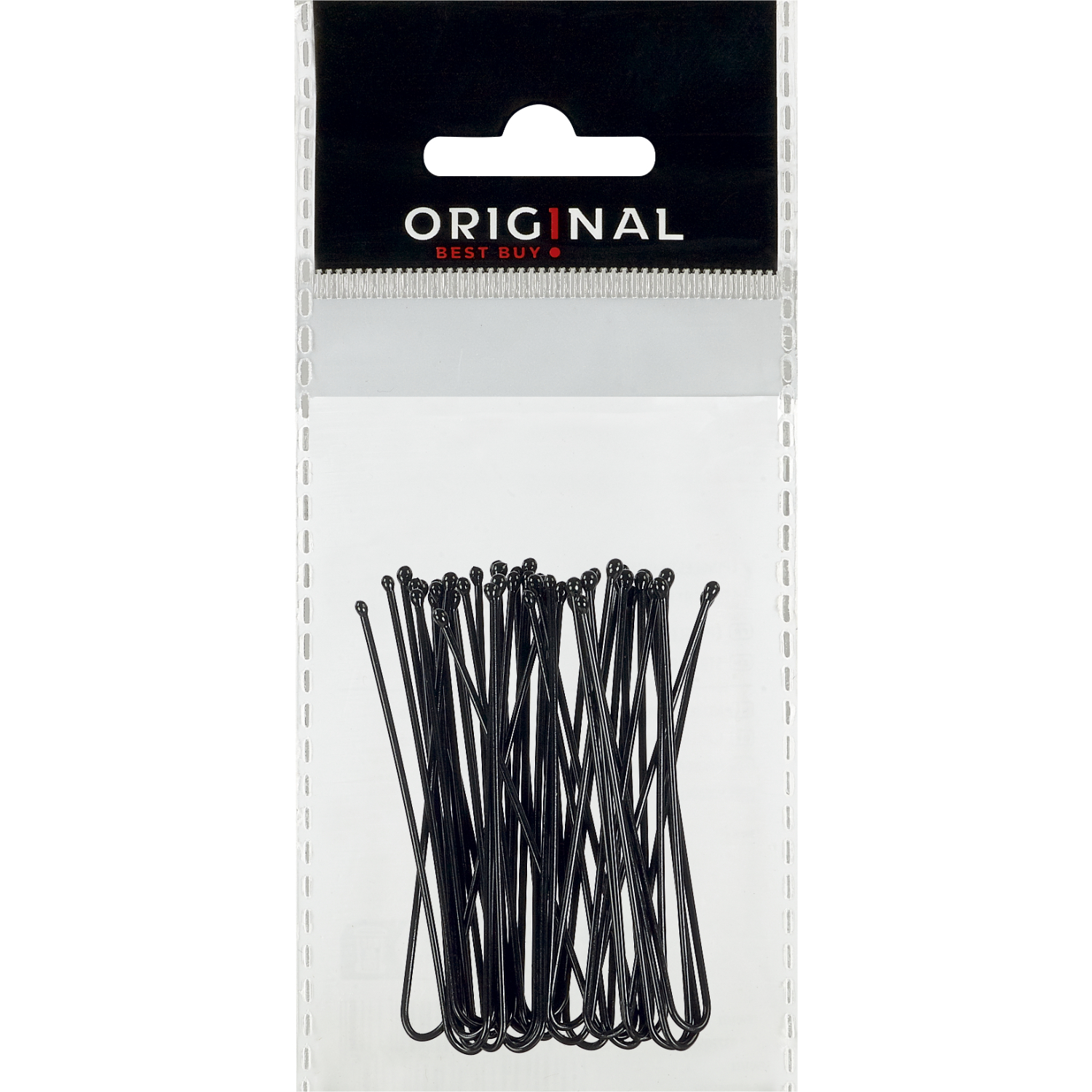 5412058221637 Sibel OBB Pins Metal Straight 50mm Zwart 25 stuks - Afbeelding 1