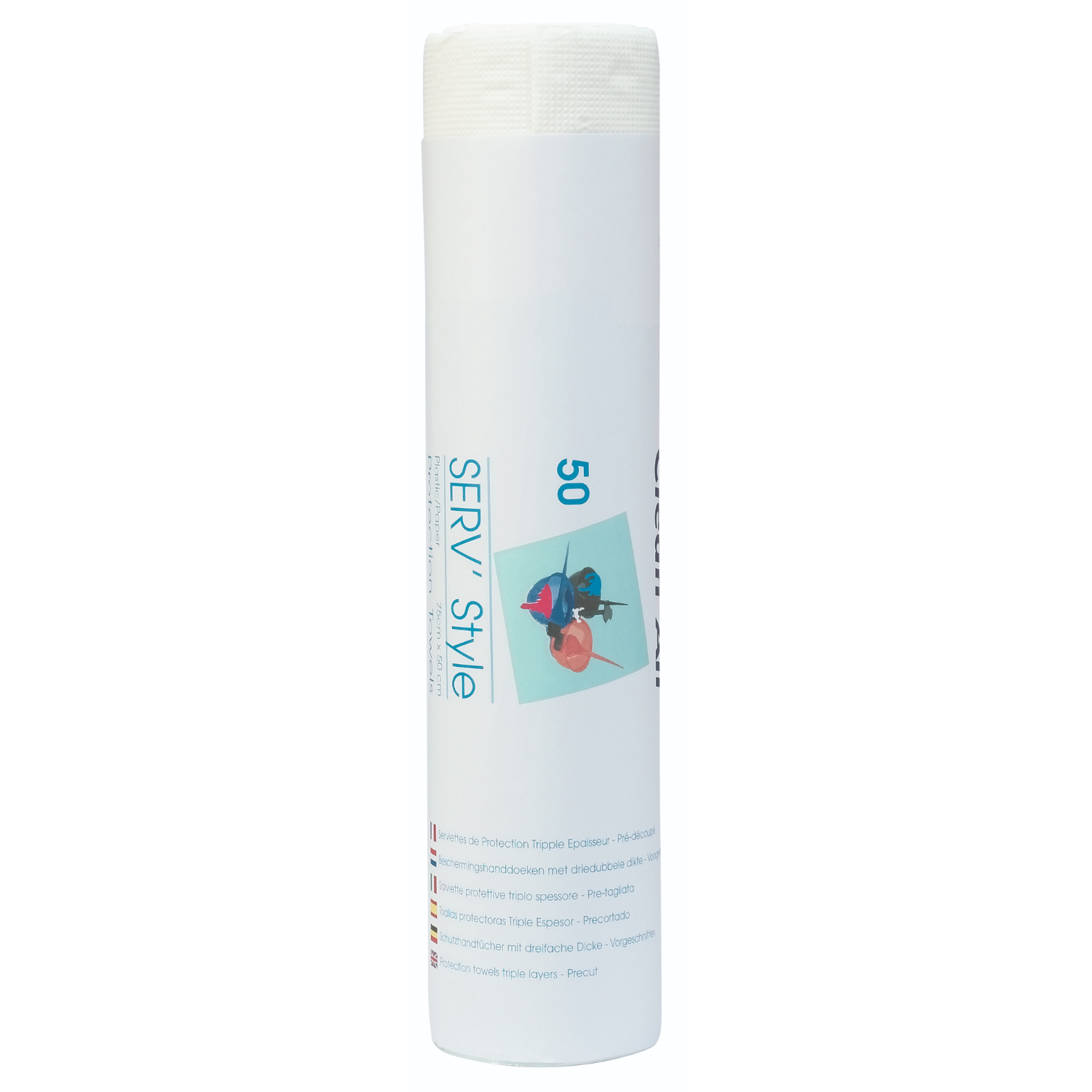 5412058401626 Sibel Papieren handdoekjes met plastic coating Tinting 50 stuks - Afbeelding 1