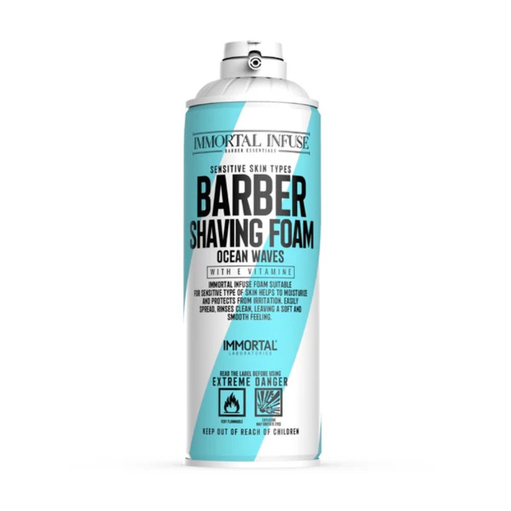 IMMORTAL-INFUSE-BARBER-SHAVING-FOAM-OCEAN-WAVES-500MLwebp Immortal Infuse Barber Shaving Foam Ocean Waves 500ml - Afbeelding 1