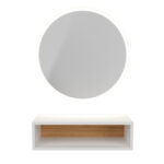 BarbierPro - Nask - Ronde Spiegel Met Witte Box