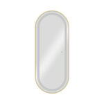 BarbierPro – Blis Gold - Ovale Gouden Spiegel Met Led-verlichting