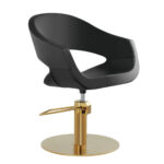 BarbierPro - Auric - Gouden Ronde Voet Styling Stoel