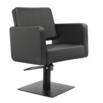 BarbierPro - Class Q - Zwarte Vierkante Voet Styling Stoel